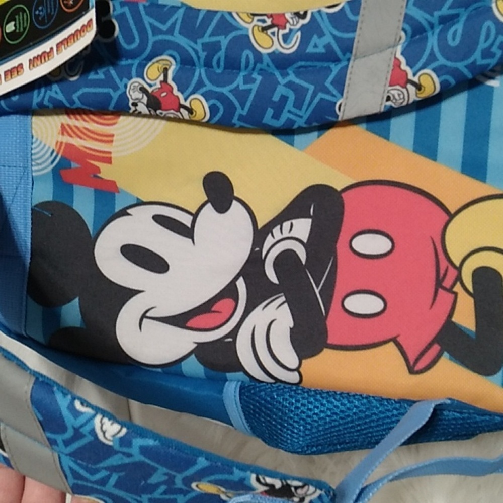 (#47) FLASH SALE! NWT Mickey Backpack W Padded Laptop Sleeve Water Resistant - Picture 6 of 12